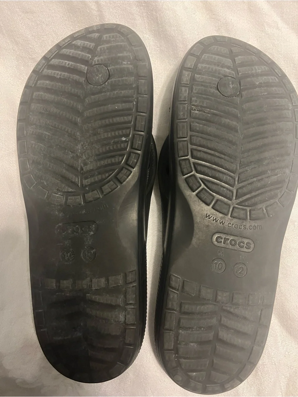 CROCS Men's Black Slip-On Flip Sandals